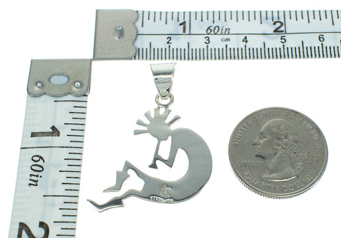 Southwestern Sterling Silver Lapis Opal Kokopelli Pendant YX70310